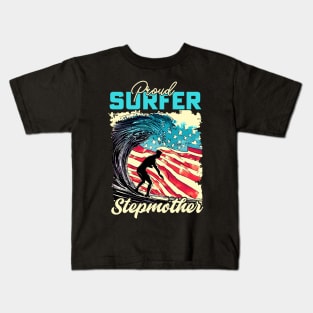 Proud Surfer Stepmother Kids T-Shirt